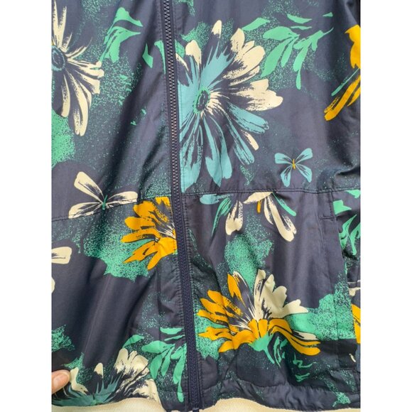 Columbia Youth Hooded Jacket Size L Multicolor Floral Reversible Full Zip - Picture 7 of 16